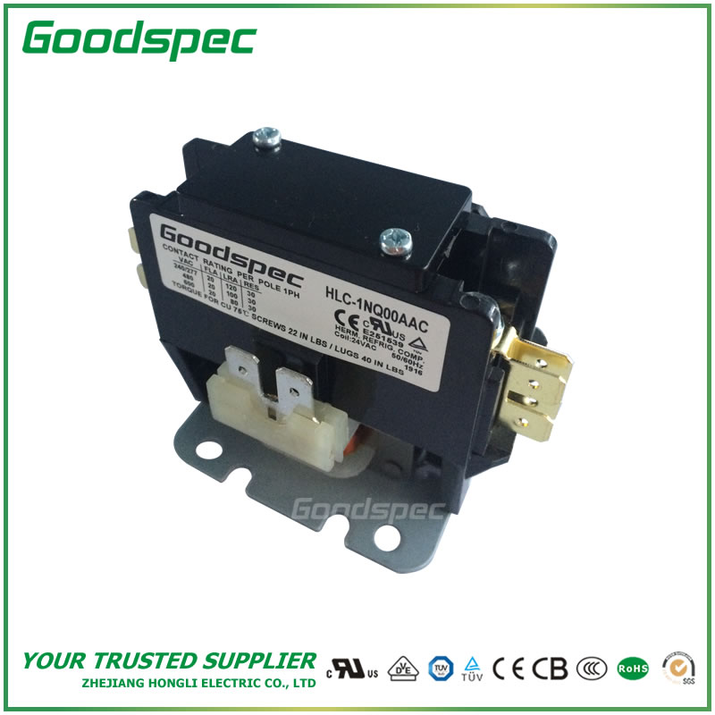 HLC-1NQ00AAC HLC-1NQ00AAC(1P/20A/24VAC) DEFINITE PURPOSE CONTACTOR