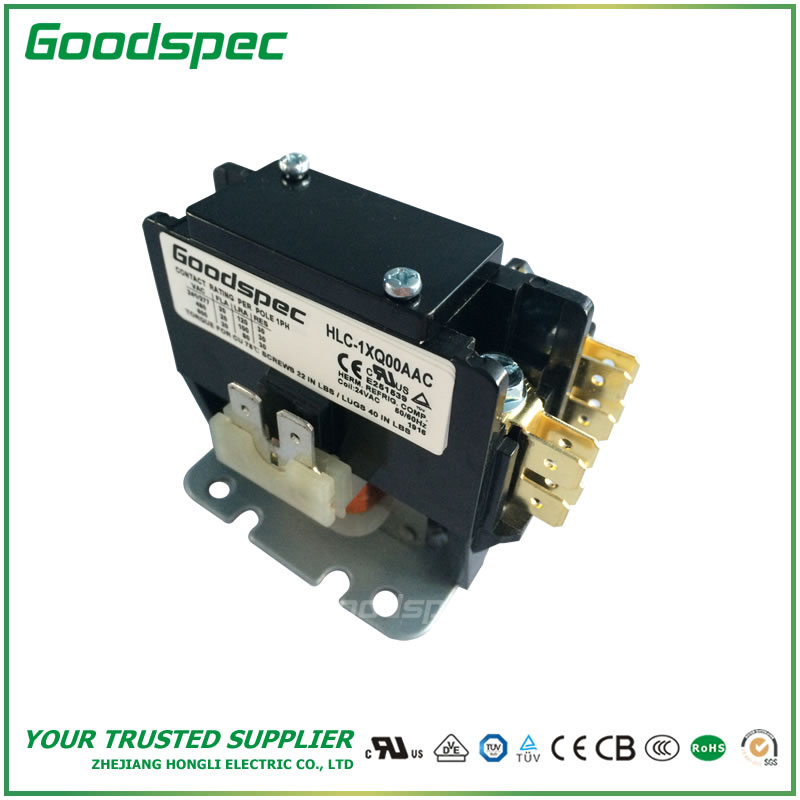 HLC-1XQ00AAC HLC-1XQ00AAC(1P/20A/24VAC) Definite Purpose Contactor