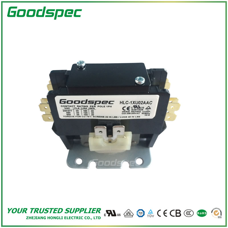 HLC-1XU02AAC(1P/30A/208-240VAC) Definite Purpose Contactor