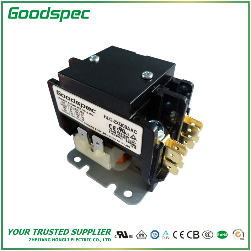HLC-2XQ00AAC.jpg GC-2XQ00AAC(2P/20A/24VAC)Definite Purpose Contactor