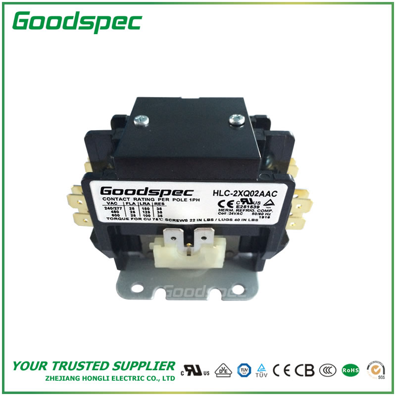 HLC-2XQ02AAC-003.jpg HLC-2XQ02AAC(2P/30A/24VAC) Definite Purpose Contactor