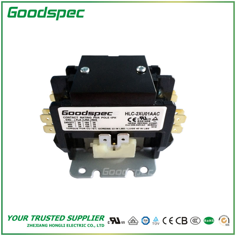 HLC-2XU01AAC(2P/25A/208-240VAC) Definite Purpose Contactor