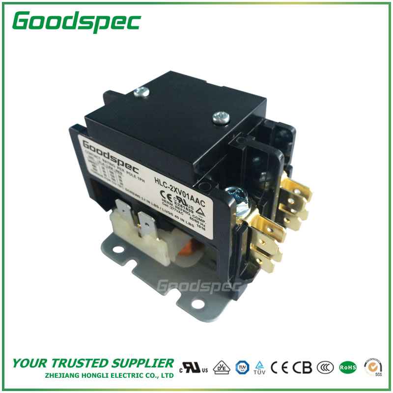 HLC-2XV01AAC(2P/25A/277VAC) Definite Purpose Contactor