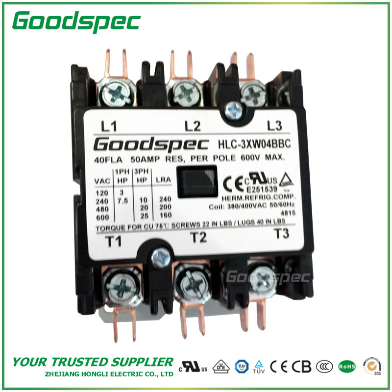 HLC-3XW04BBC-003 HLC-3XW04BBC(3POLES/40A/380-400VAC)Definite Purpose Contactor