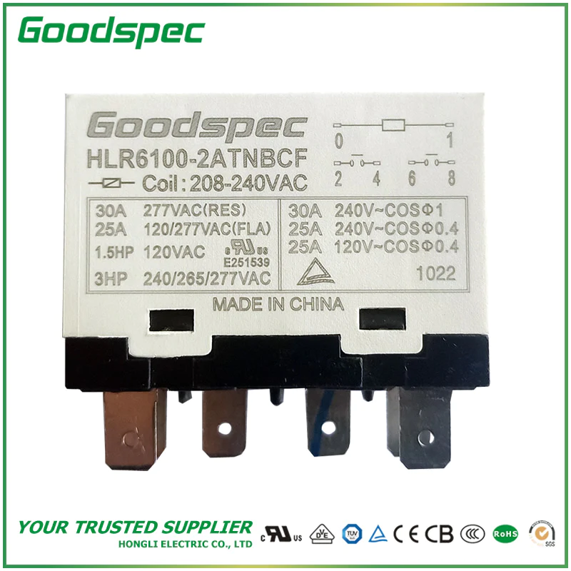 HLR6100-2ATNBCF-VAC240-01 HLR6100-2ATNBCF-VAC208/240 High Power Relay