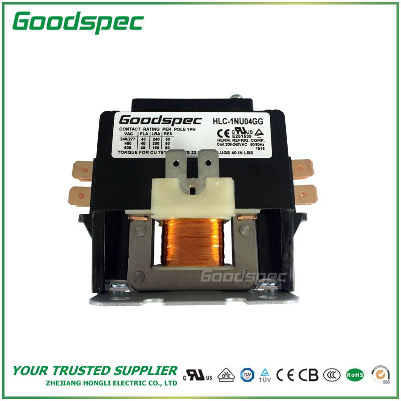 products-HLC-1NU04GG-001.jpg HLC-1NU04GG(1P/40A/208-240VAC) DEFINITE PURPOSE CONTACTOR