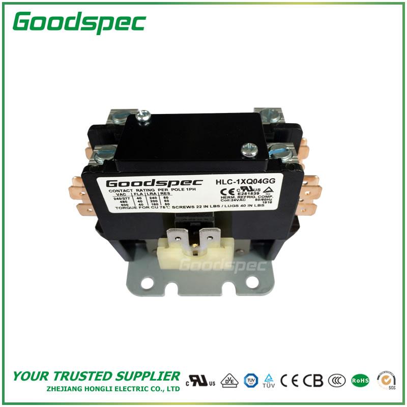 products-HLC-1XQ04GG-002.jpg GC-1XQ04GG(1P/40A/24VAC) Definite Purpose Contactor