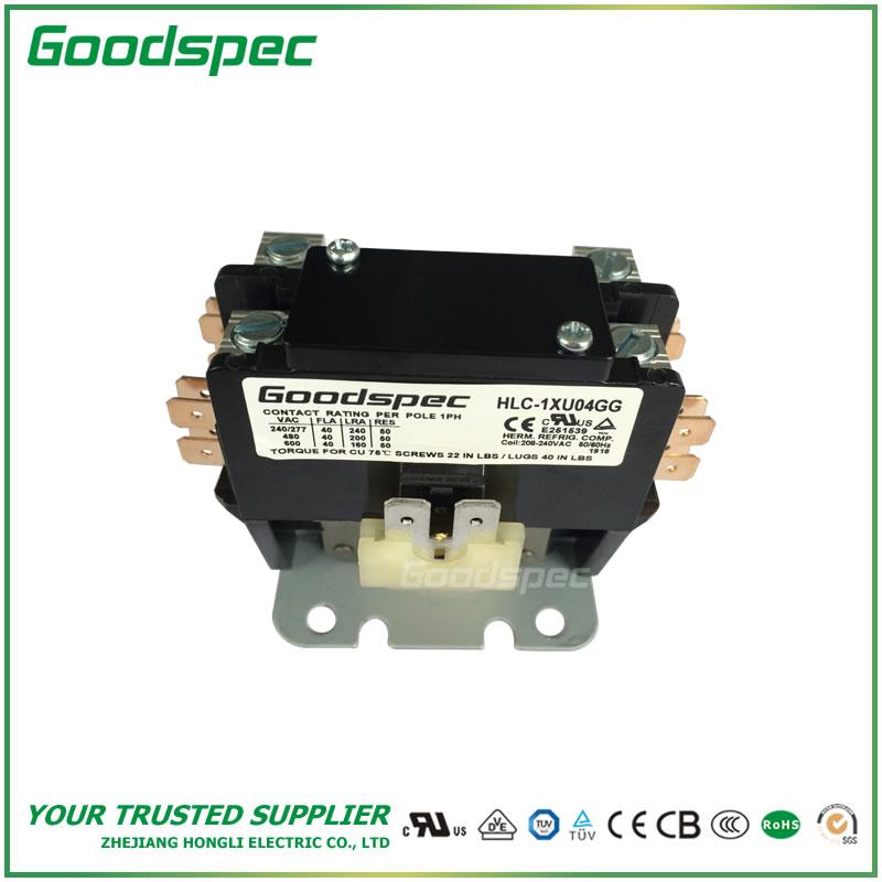 HLC-1XU04GG(1P/40A/208-240VAC) Definite Purpose Contactor