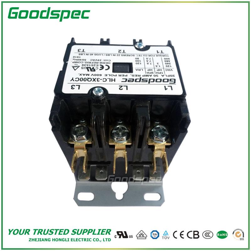 products-HLC-3XQ00CY-003.jpg HLC-3XQ00CY(3P/20A/24VAC)DEFINITE PURPOSE CONTACTOR