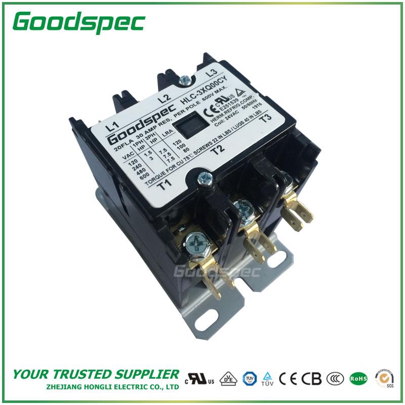 products-HLC-3XQ00CY.jpg HLC-3XQ00CY(3P/20A/24VAC)DEFINITE PURPOSE CONTACTOR