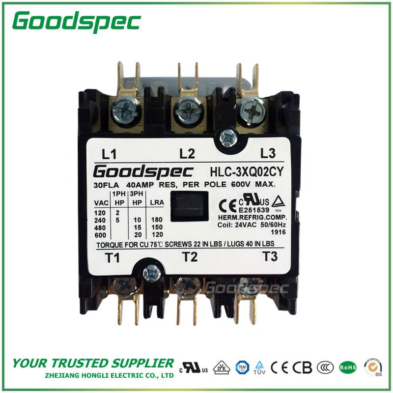 products-HLC-3XQ02CY-001.jpg GC-3XQ02CY(3P/30A/24VAC)DEFINITE PURPOSE CONTACTOR