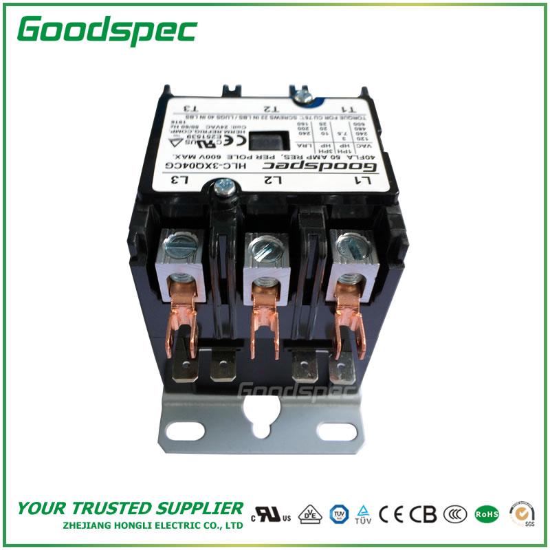 HLC-3XQ04CG(3P/40A/24VAC) Definite Purpose Contactor