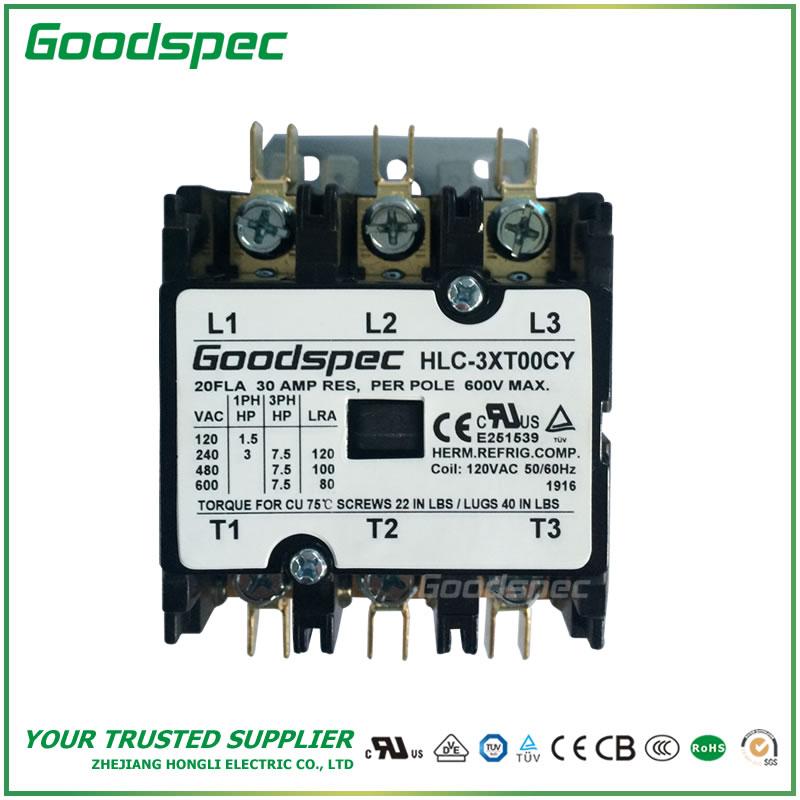 products-HLC-3XT00CY-001.jpg HLC-3XT00CY(3P/20A/120VAC)DEFINITE PURPOSE CONTACTOR