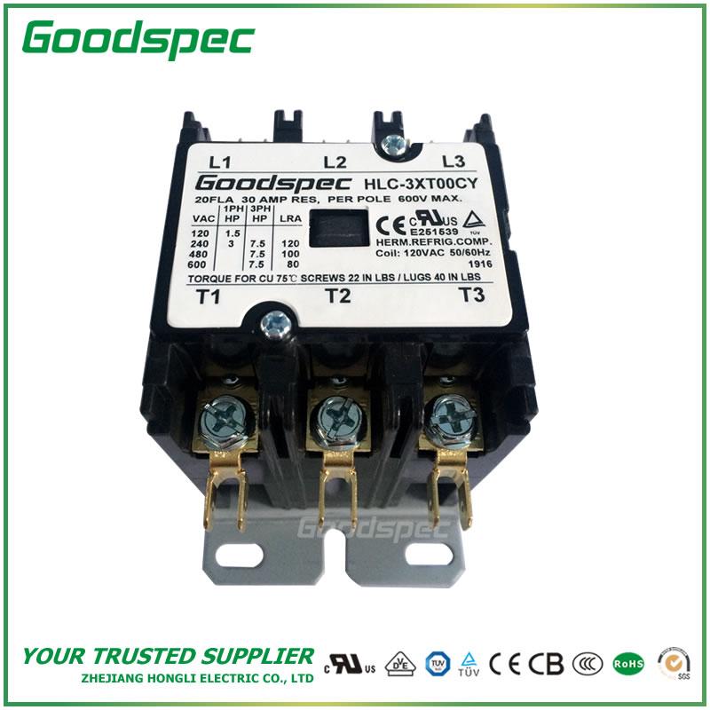 products-HLC-3XT00CY-003.jpg HLC-3XT00CY(3P/20A/120VAC)DEFINITE PURPOSE CONTACTOR