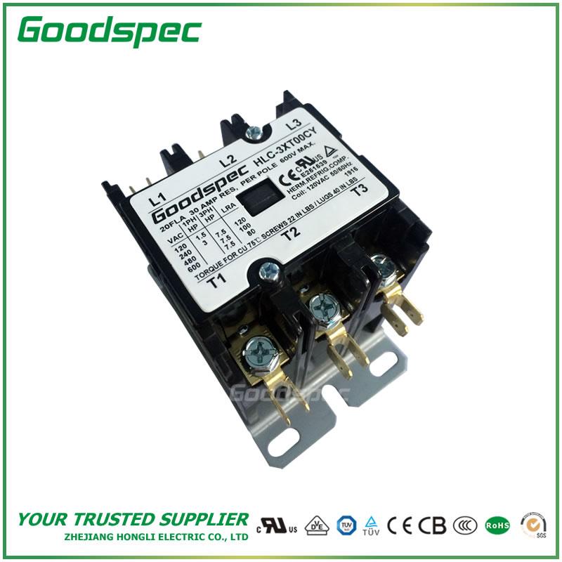 products-HLC-3XT00CY.jpg HLC-3XT00CY(3P/20A/120VAC)DEFINITE PURPOSE CONTACTOR