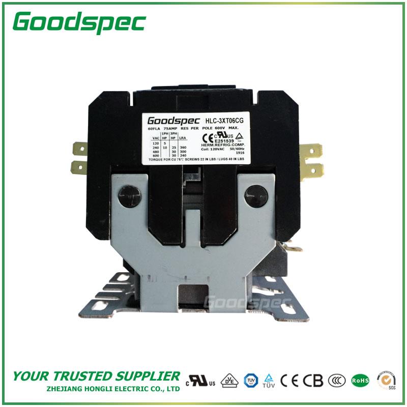 products-HLC-3XT06CG-001.jpg HLC-3XT06CG(3P/60A/120VAC)DEFINITE PURPOSE CONTACTOR