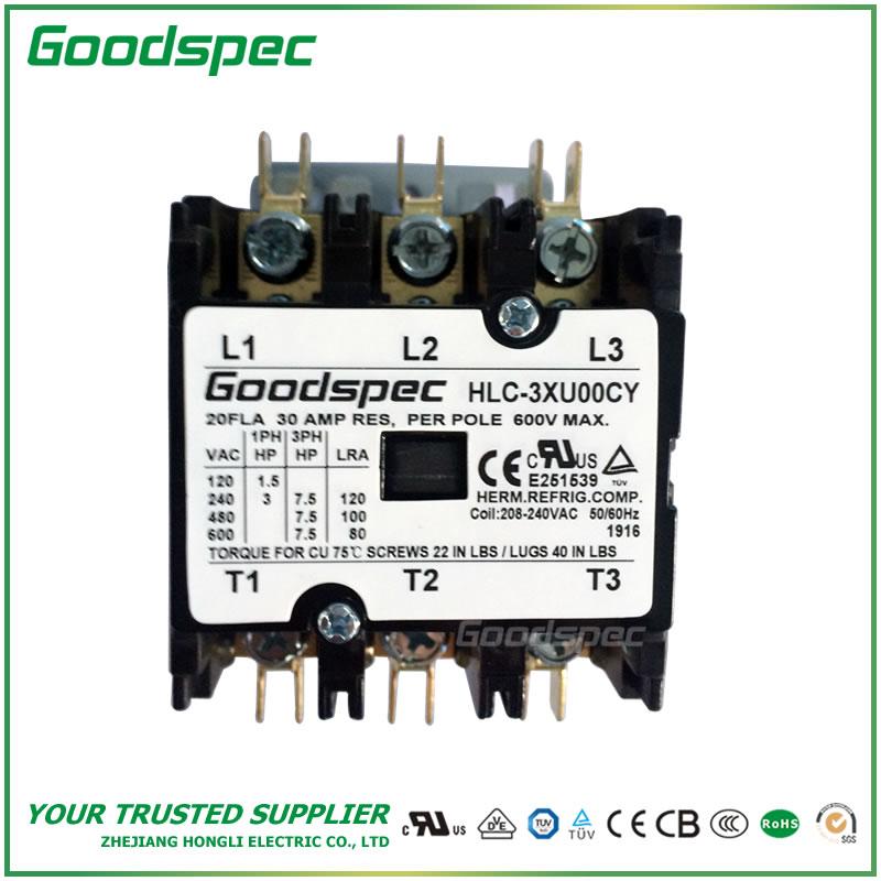 products-HLC-3XU00CY-001.jpg HLC-3XU00CY(3P/20A/208-240VAC)DEFINITE PURPOSE CONTACTOR