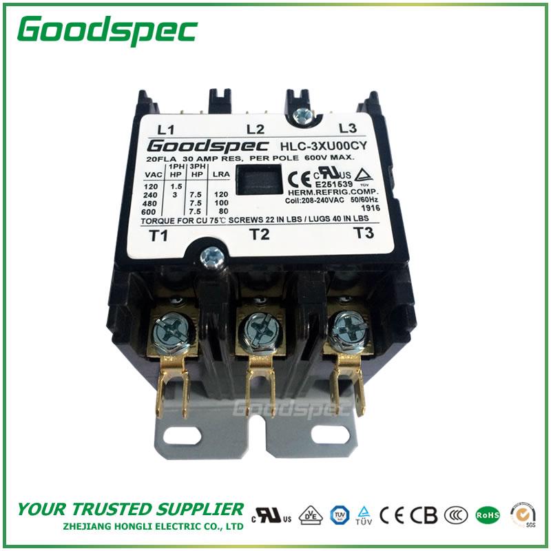 products-HLC-3XU00CY-003.jpg HLC-3XU00CY(3P/20A/208-240VAC)DEFINITE PURPOSE CONTACTOR