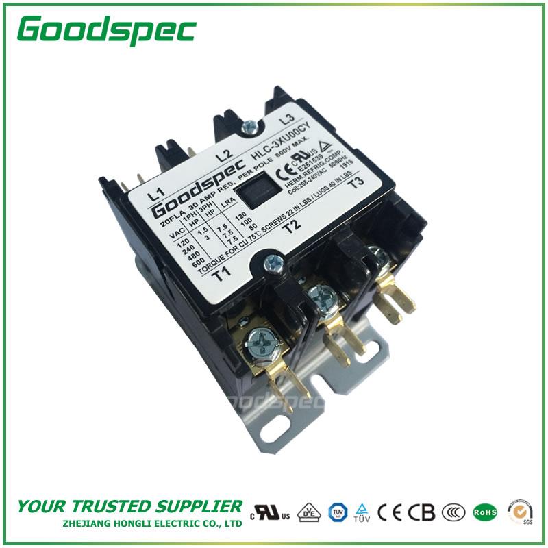products-HLC-3XU00CY.jpg HLC-3XU00CY(3P/20A/208-240VAC)DEFINITE PURPOSE CONTACTOR