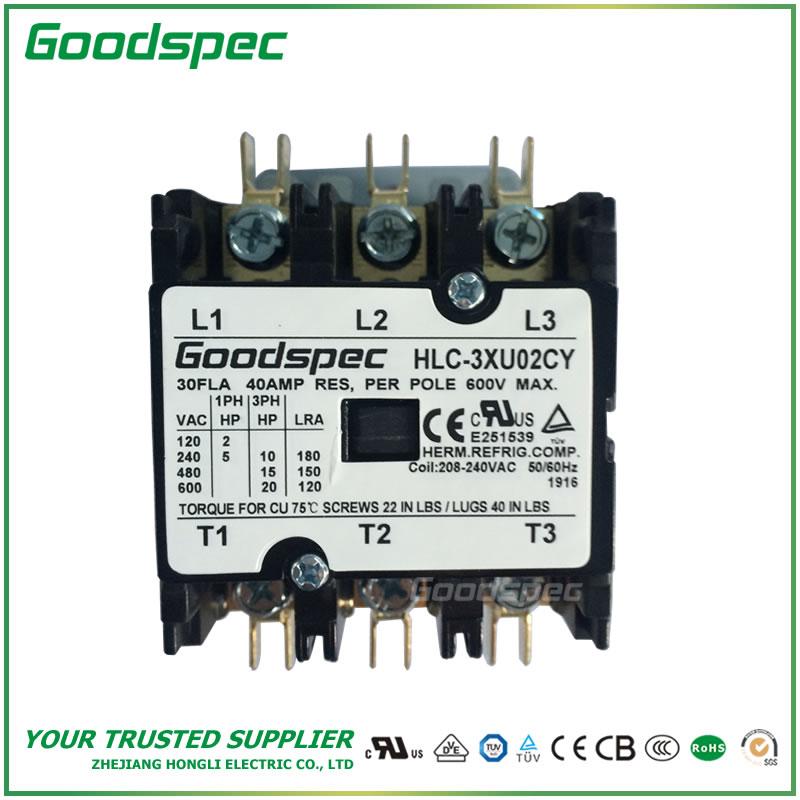 products-HLC-3XU02CY-001.jpg GC-3XU02CY(3P/30A/208-240VAC)DEFINITE PURPOSE CONTACTOR