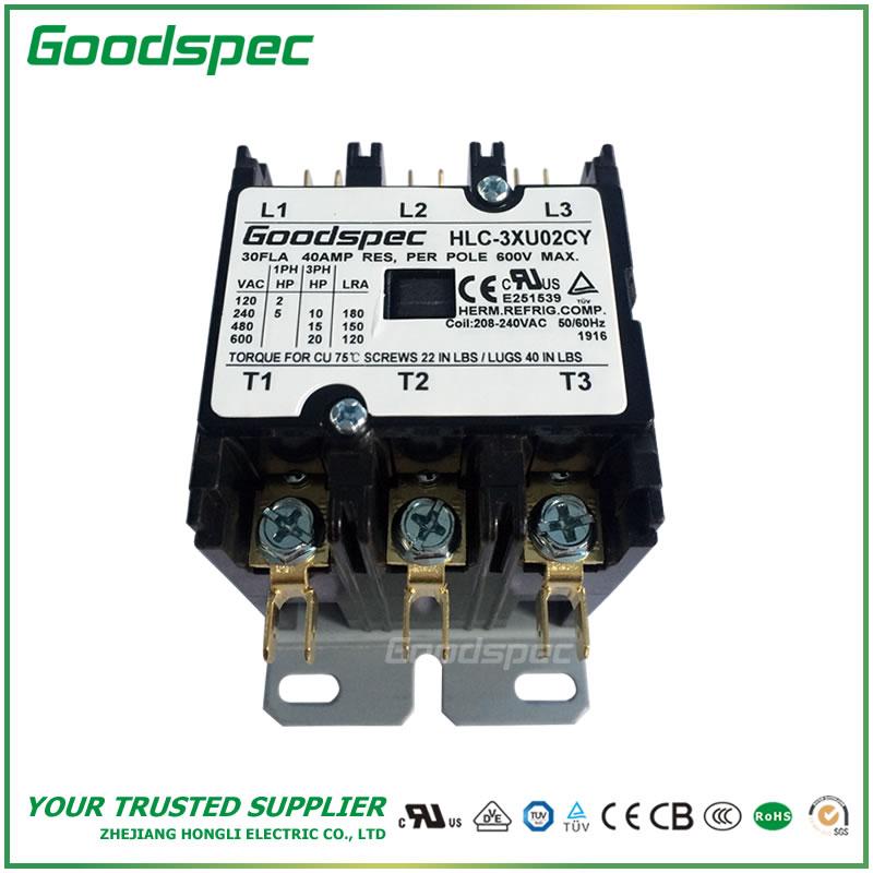 GC-3XU02CY(3P/30A/208-240VAC)DEFINITE PURPOSE CONTACTOR