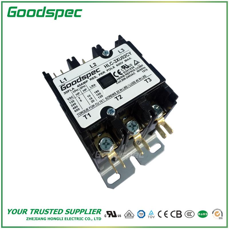 GC-3XU02CY(3P/30A/208-240VAC)DEFINITE PURPOSE CONTACTOR