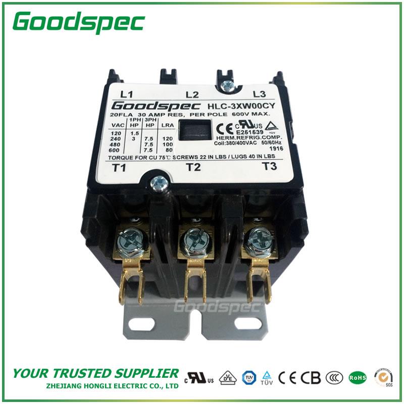 products-HLC-3XW00CY-003.jpg HLC-3XW00CY(3P/20A/380-400VAC)DEFINITE PURPOSE CONTACTOR