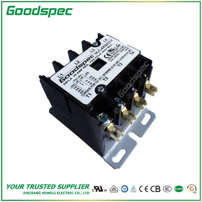 products-HLC-4XQ01CY-003.jpg HLC-4XQ01CY(4P/25A/24V) DEFINITE PURPOSE CONTACTOR