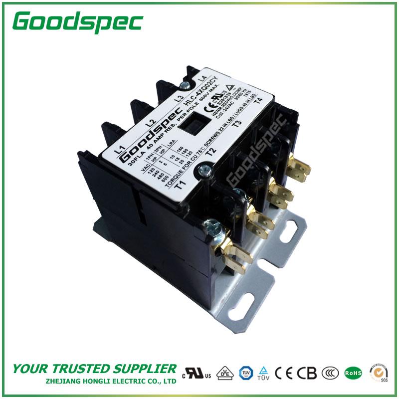 products-HLC-4XQ02CY-003.jpg HLC-4XQ02CY(4P/30A/24V) DEFINITE PURPOSE CONTACTOR