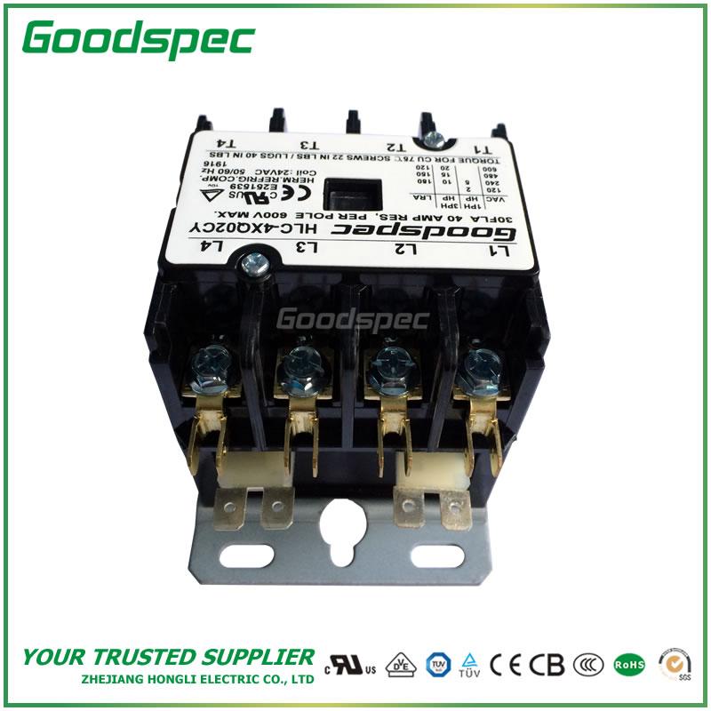 products-HLC-4XQ02CY-004.jpg HLC-4XQ02CY(4P/30A/24V) DEFINITE PURPOSE CONTACTOR