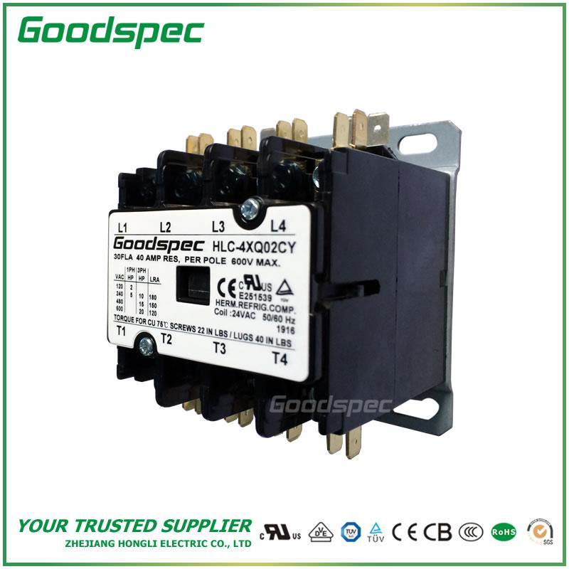 products-HLC-4XQ02CY.jpg HLC-4XQ02CY(4P/30A/24V) DEFINITE PURPOSE CONTACTOR