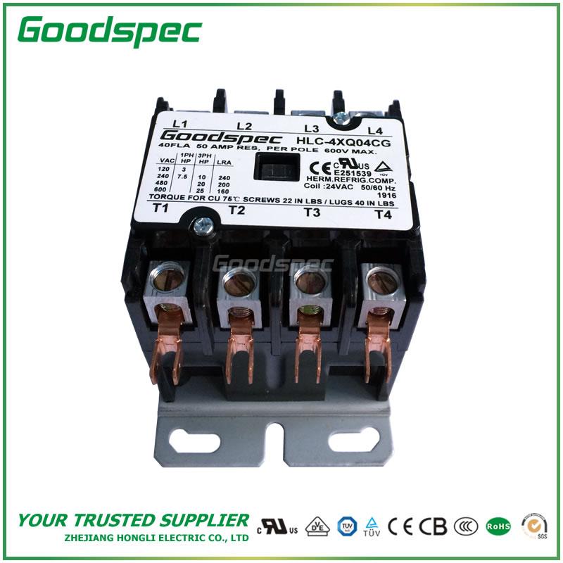 HLC-4XQ04CG(4P/40A/24V) DEFINITE PURPOSE CONTACTOR