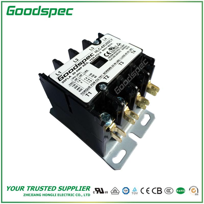 products-HLC-4XU00CY-003.jpg HLC-4XU00CY(4P/20A/208-240V) DEFINITE PURPOSE CONTACTOR