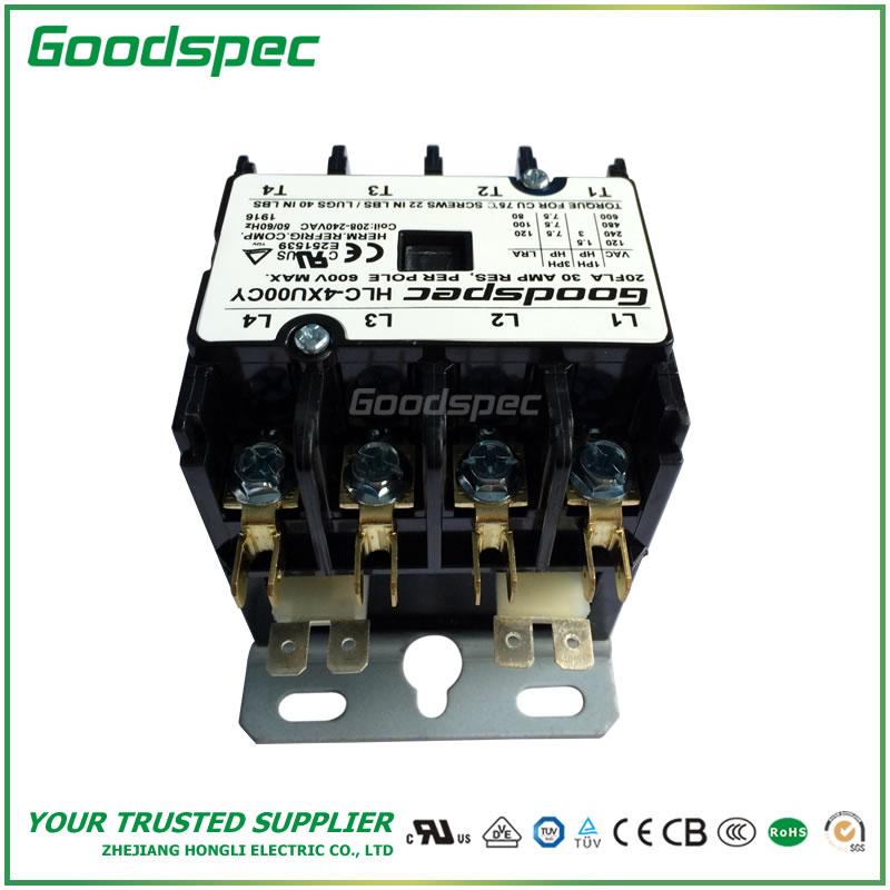 products-HLC-4XU00CY-004.jpg HLC-4XU00CY(4P/20A/208-240V) DEFINITE PURPOSE CONTACTOR