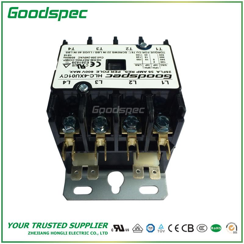 HLC-4XU01CY(4P/25A/208-240V) DEFINITE PURPOSE CONTACTOR