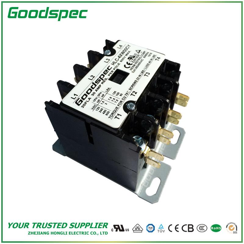 HLC-4XW00CY(4P/20A/380-400V)DEFINITE PURPOSE CONTACTOR