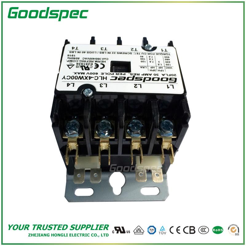 HLC-4XW00CY(4P/20A/380-400V)DEFINITE PURPOSE CONTACTOR