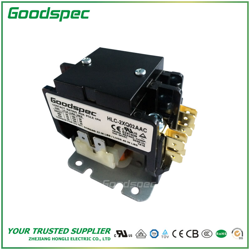 HLC-2XQ02AAC-2.jpg GC-2XQ02AAC(2P/30A/24VAC) Definite Purpose Contactor
